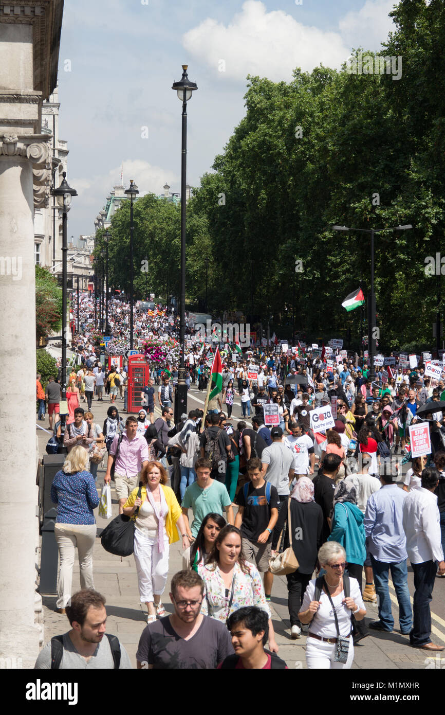 Gaza Demonstration - Free Palestine March Stock Photo - Alamy