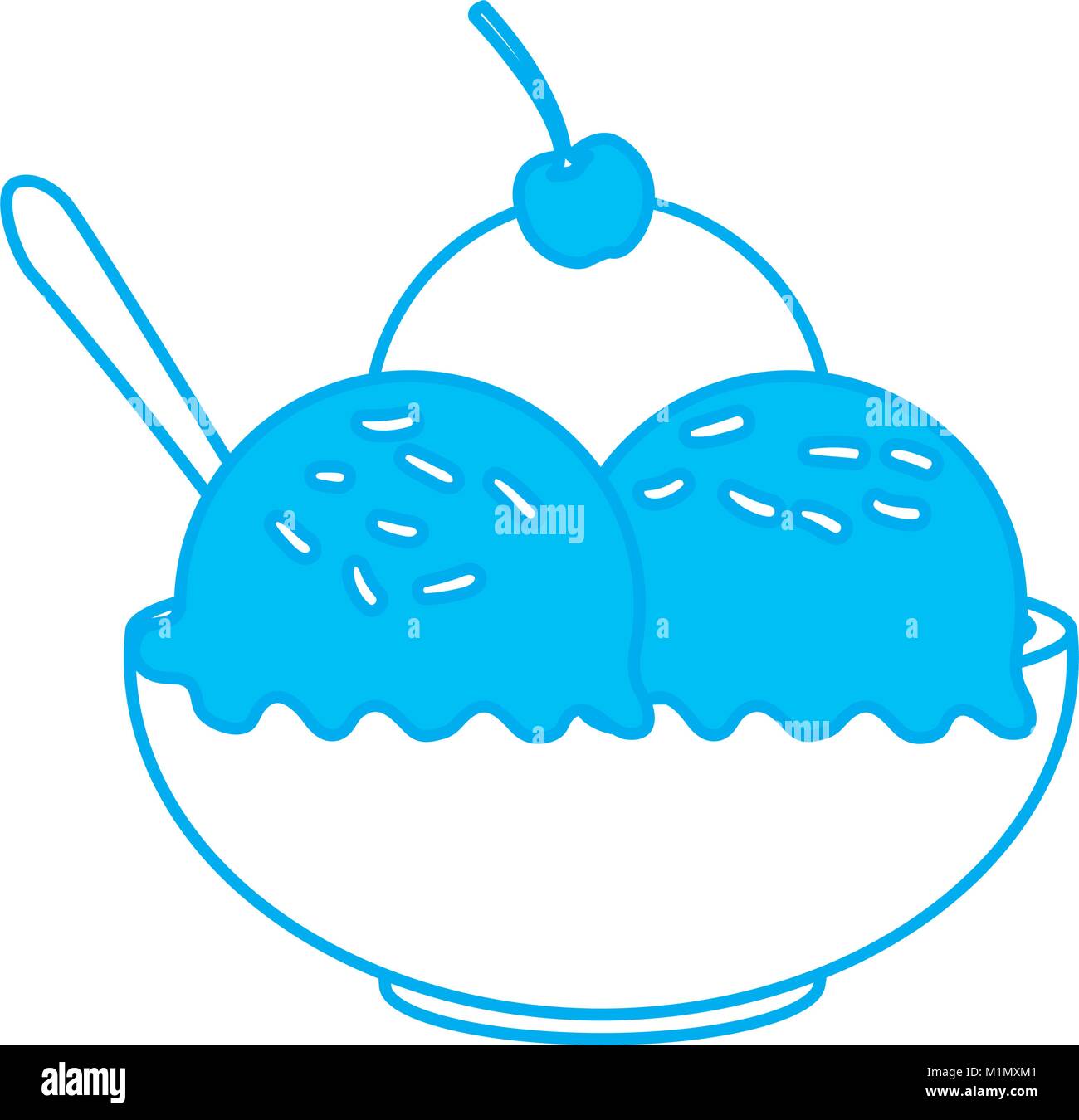 Ice cream bowl Stock Vector Image & Art - Alamy