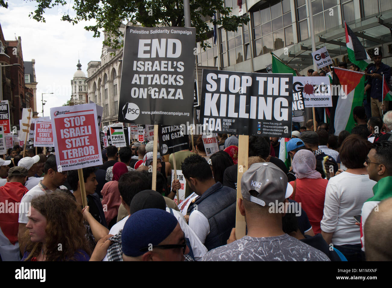 Gaza Demonstration Free Palestine March Stock Photo Alamy
