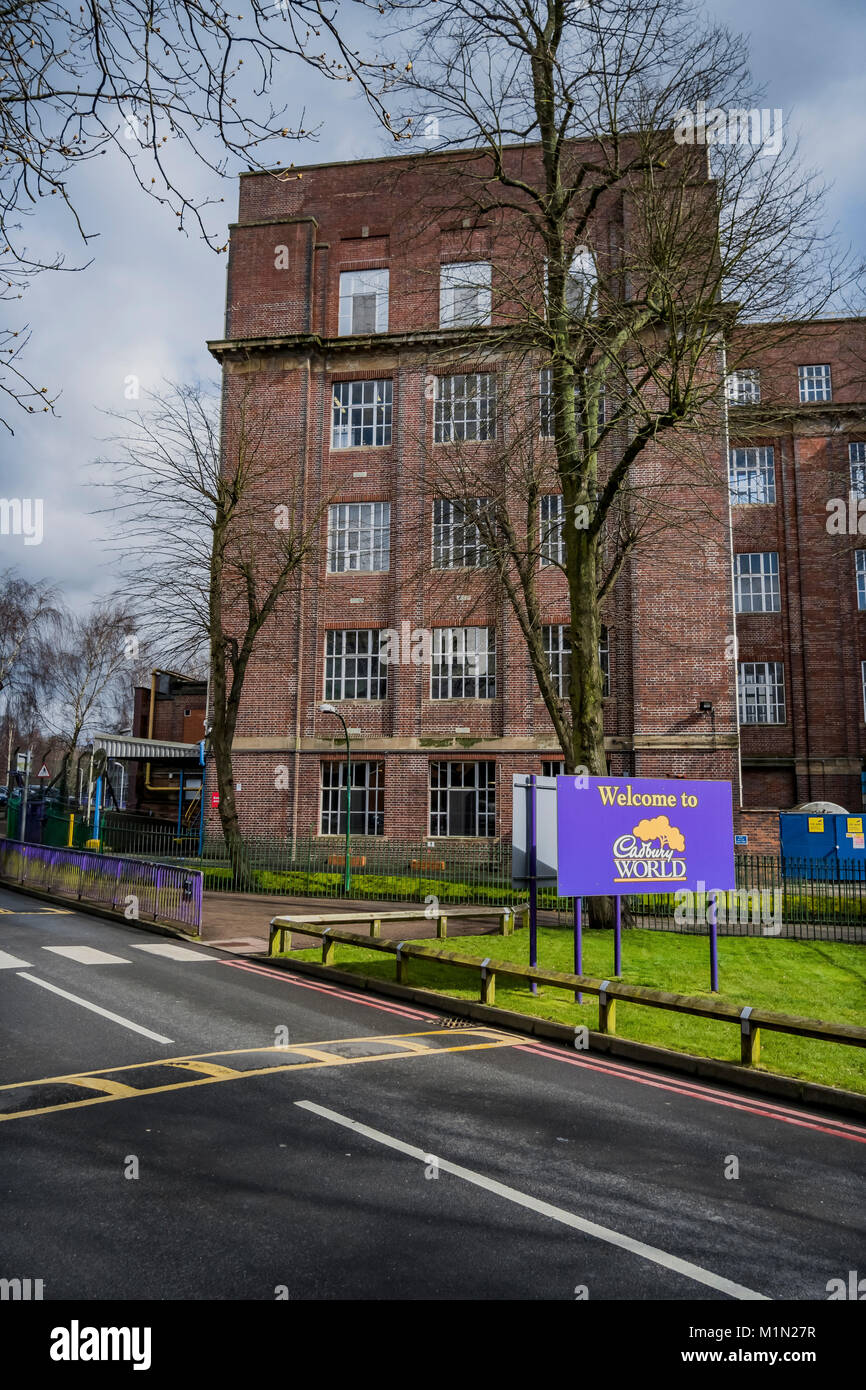 Cadbury chocolate factory bournville birmingham uk hires stock