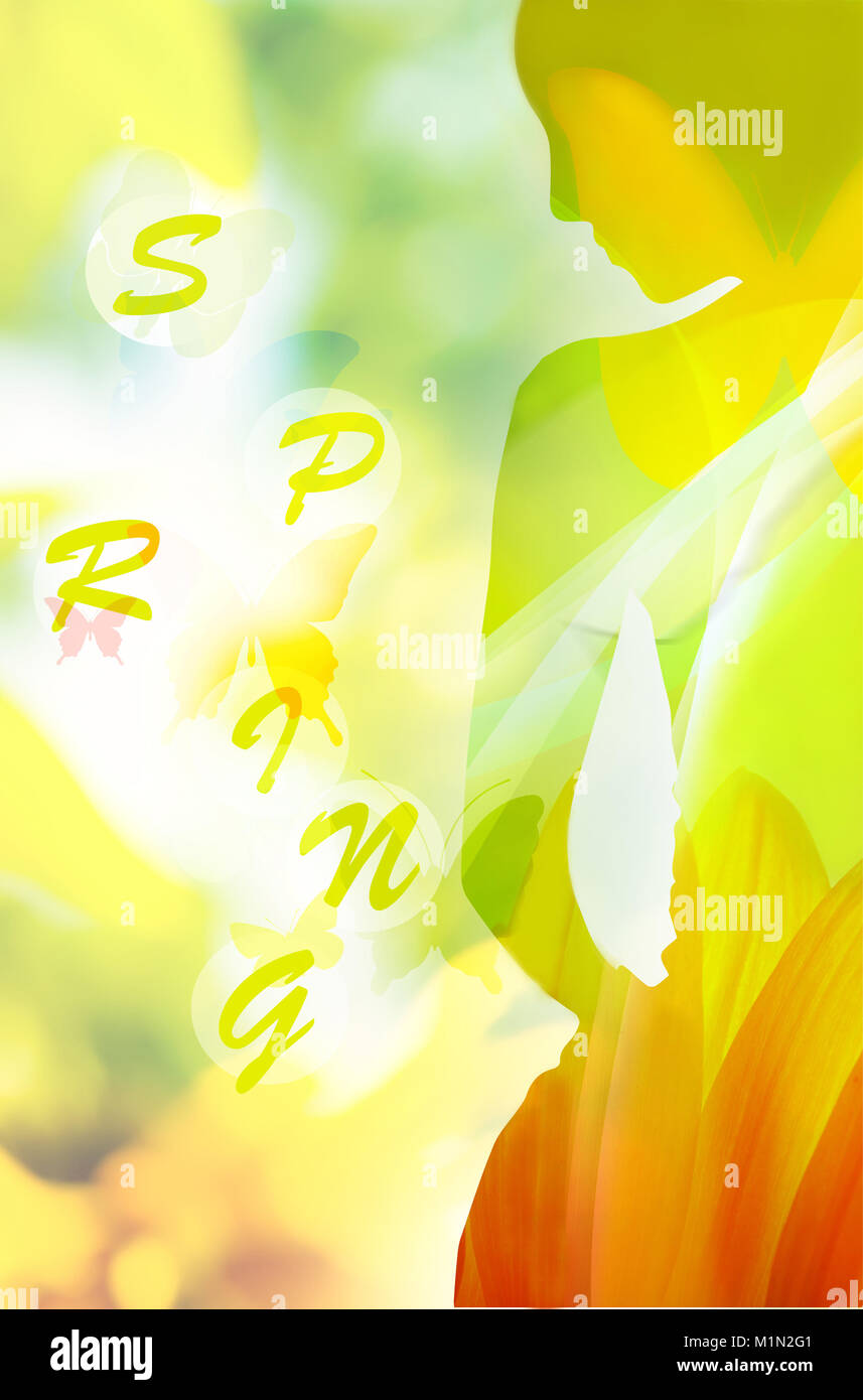 Double exposure silhouette girl looking hi-res stock photography and ...