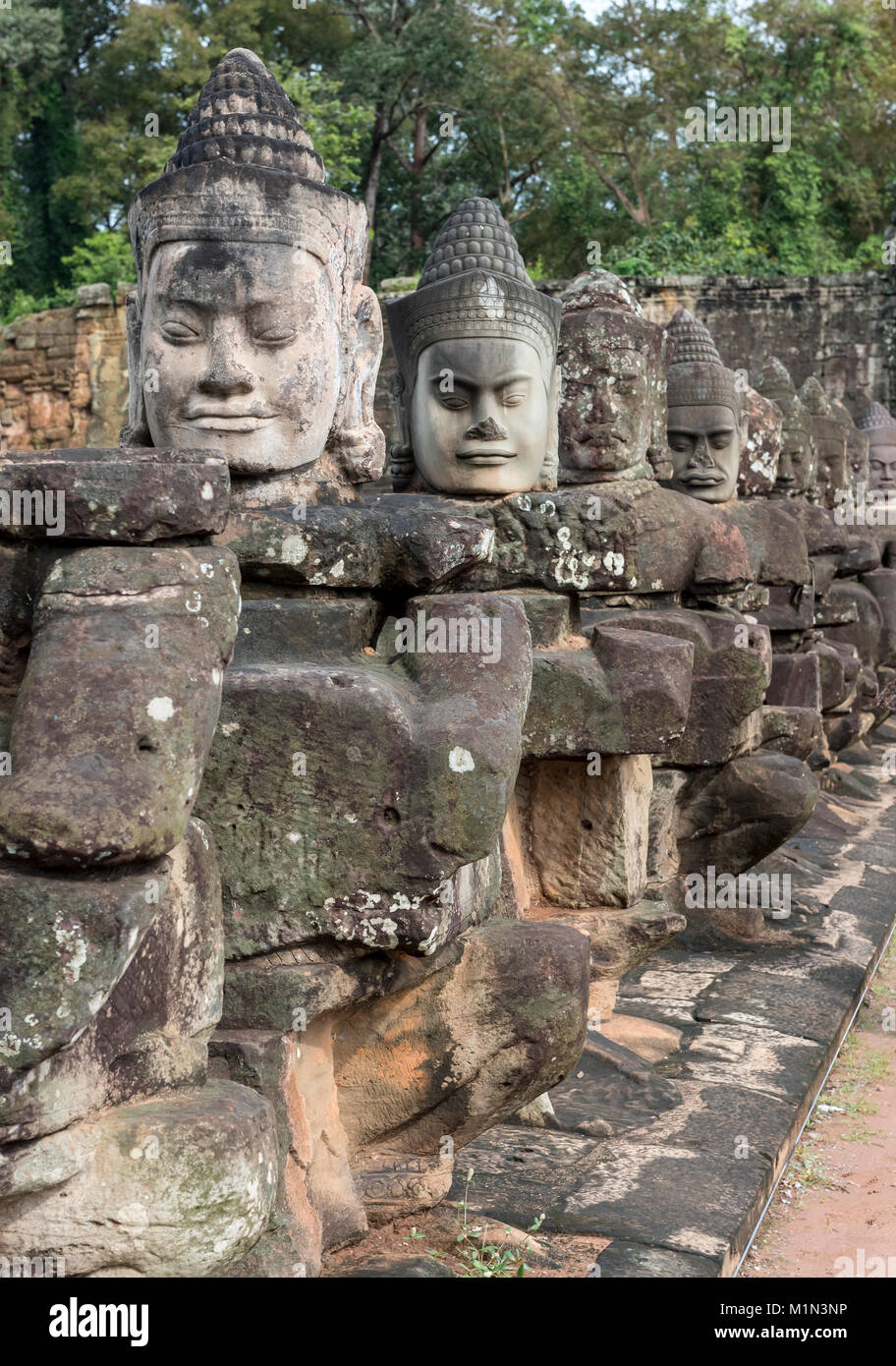 Angkor thom bridge hi-res stock photography and images - Alamy