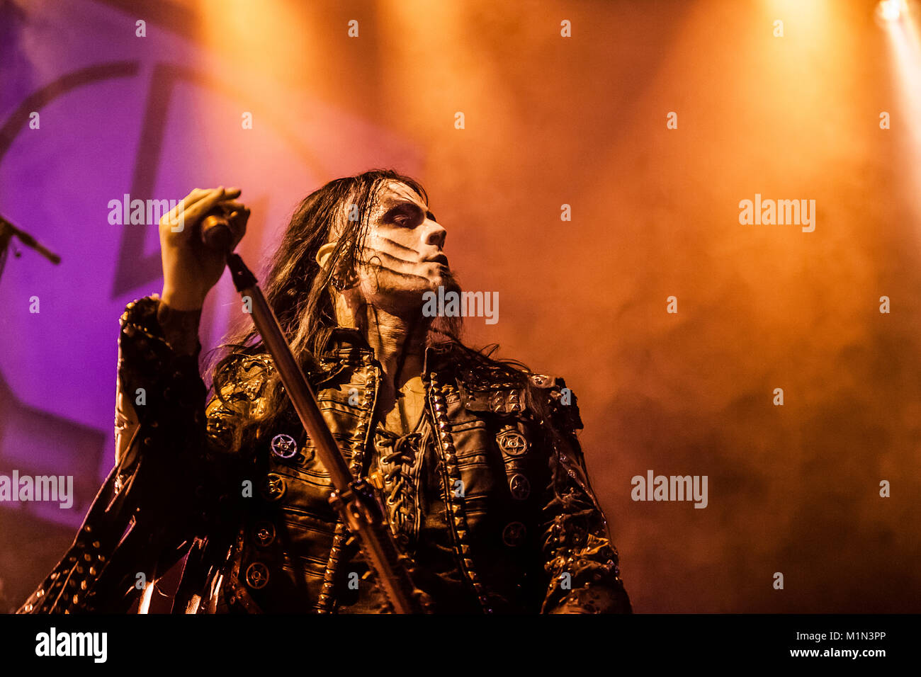 NORJE 20120607 Stian Shagrath Thoresen of Norwegian black metal band  Dimmu Borgir perfomrs duirng the Sweden Rock Festival 2012 iin Solvesborg  Soputh Sweden, June 7, 2012. Foto: Claudio Bresciani / SCANPIX / Kod 10090  Stock Photo - Alamy