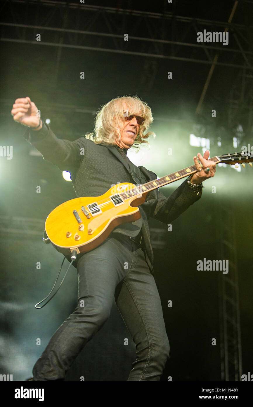 The English singer, songwriter and composer Sir Elton John performs a