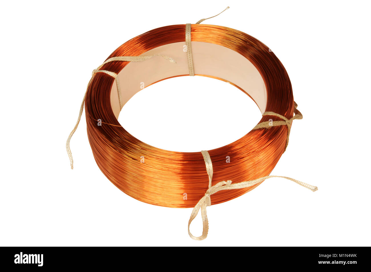 Copper wire spool sheet Cut Out Stock Images & Pictures - Alamy