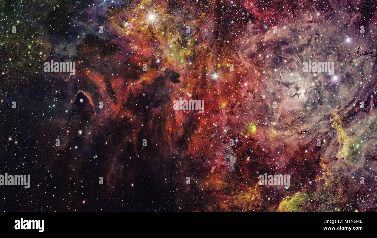 Universe filled with stars, nebula and galaxy. Elements of this image ...