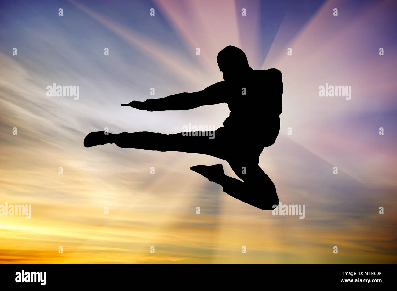 Flying kick karate hires stock photography and images Alamy