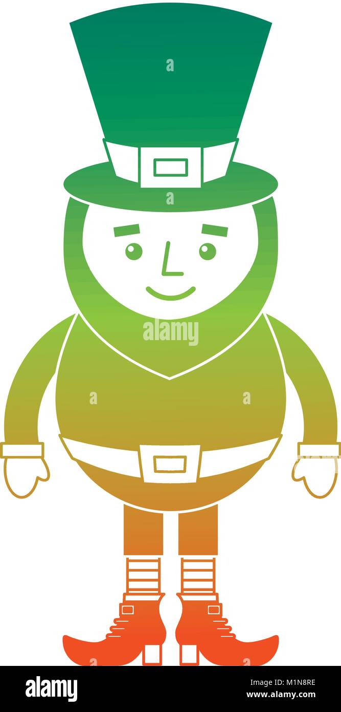smiling leprechaun cartoon st patricks day character Stock Vector Image ...