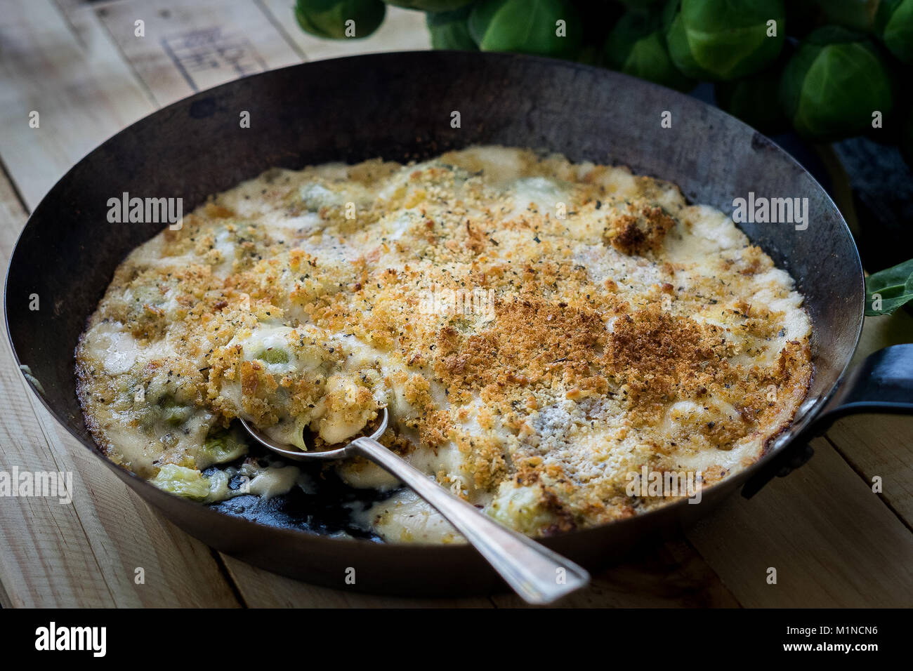 Brussel Sprout Gratin Stock Photo