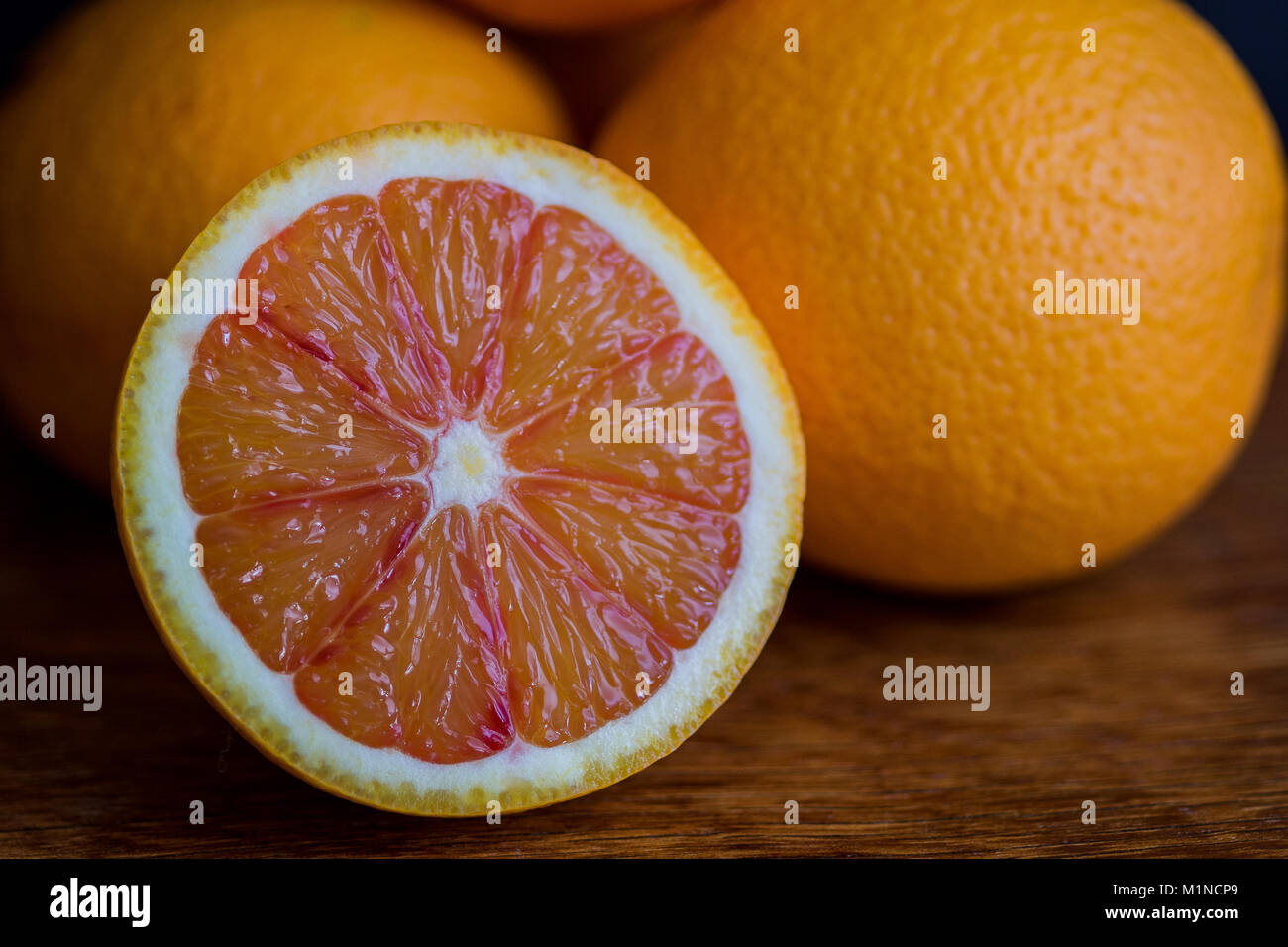 Blood Orange close up Stock Photo