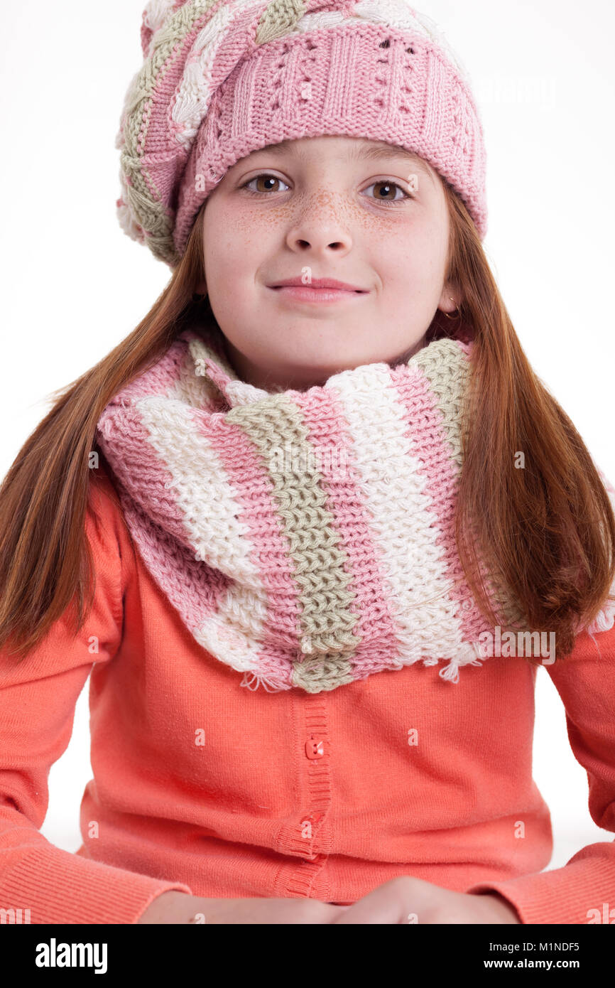 Girl in winter clothes hi-res stock photography and images - Alamy