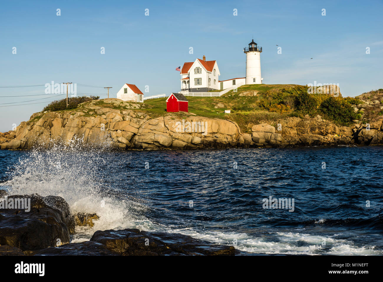 Cape Neddick Lighthouse Cape Neddick, York, Maine, USA Stock Photo Alamy