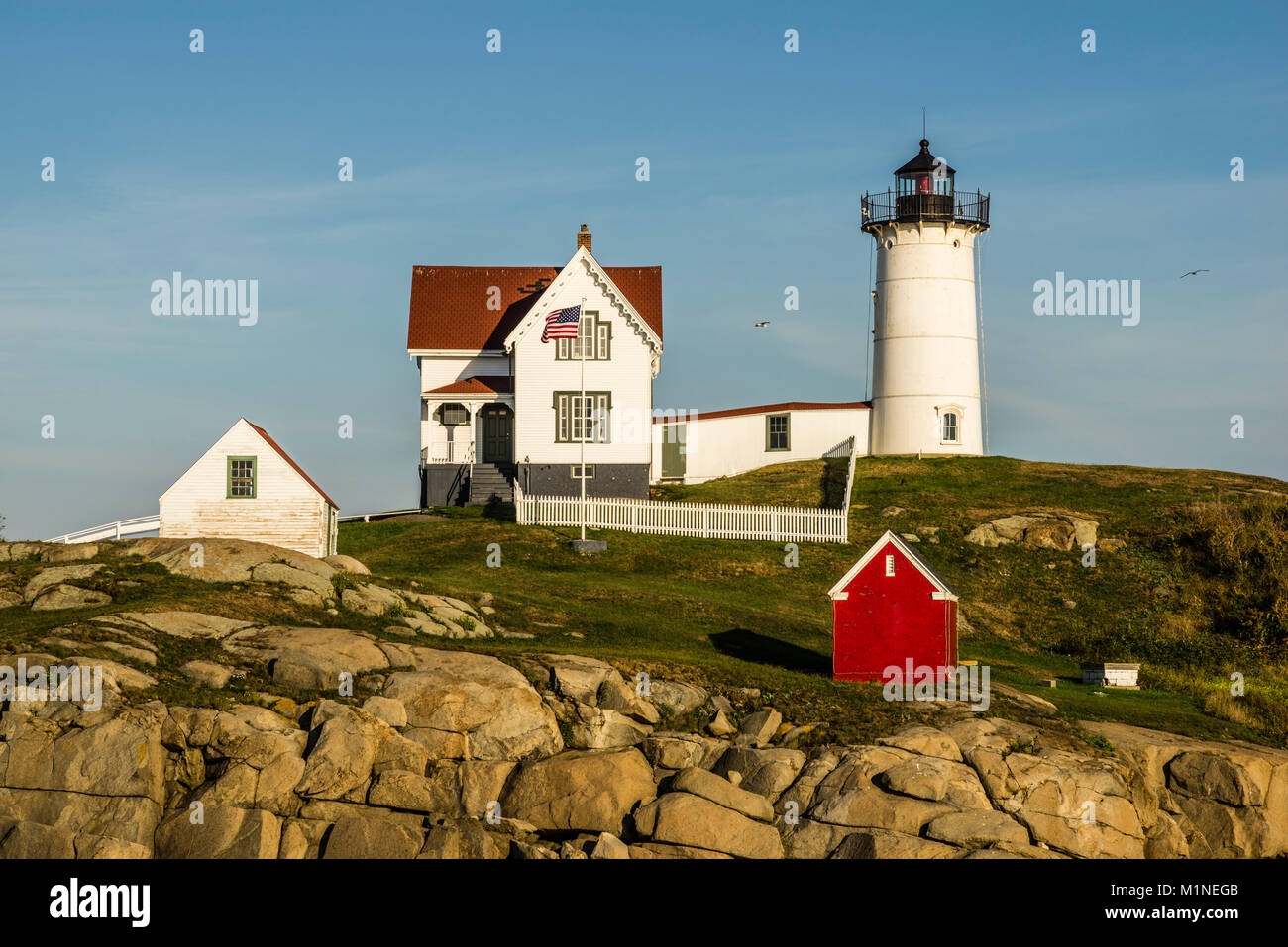 Cape Neddick Lighthouse Cape Neddick, York, Maine, USA Stock Photo Alamy