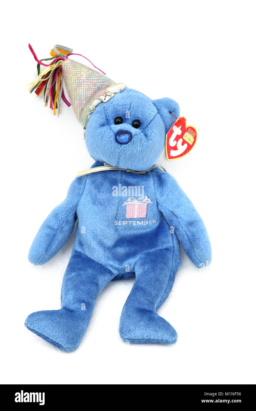 MWMT Birthday Bear Ty Beanie Baby September 