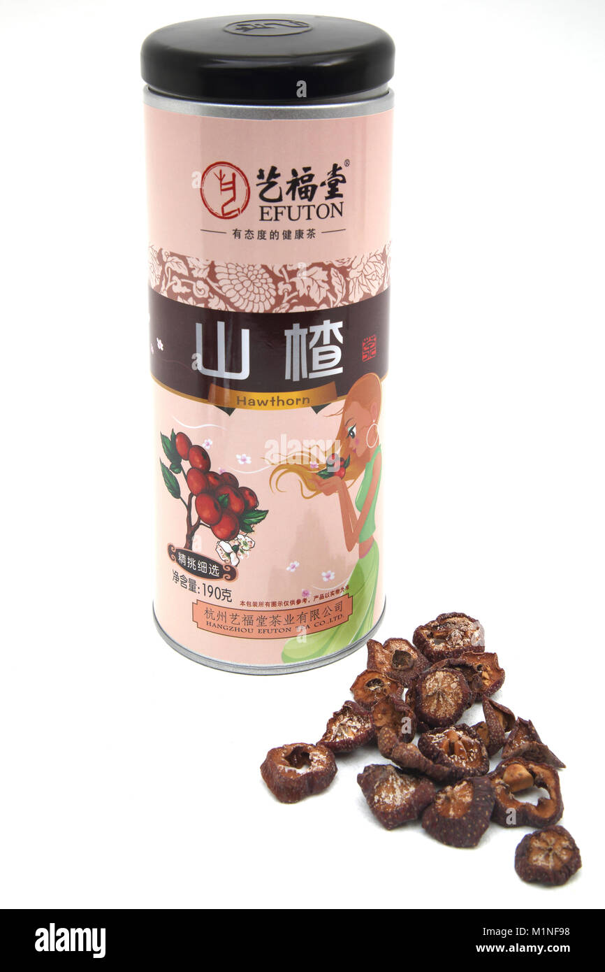 Efuton Chinese Hawthorn Flower Tea Stock Photo Alamy