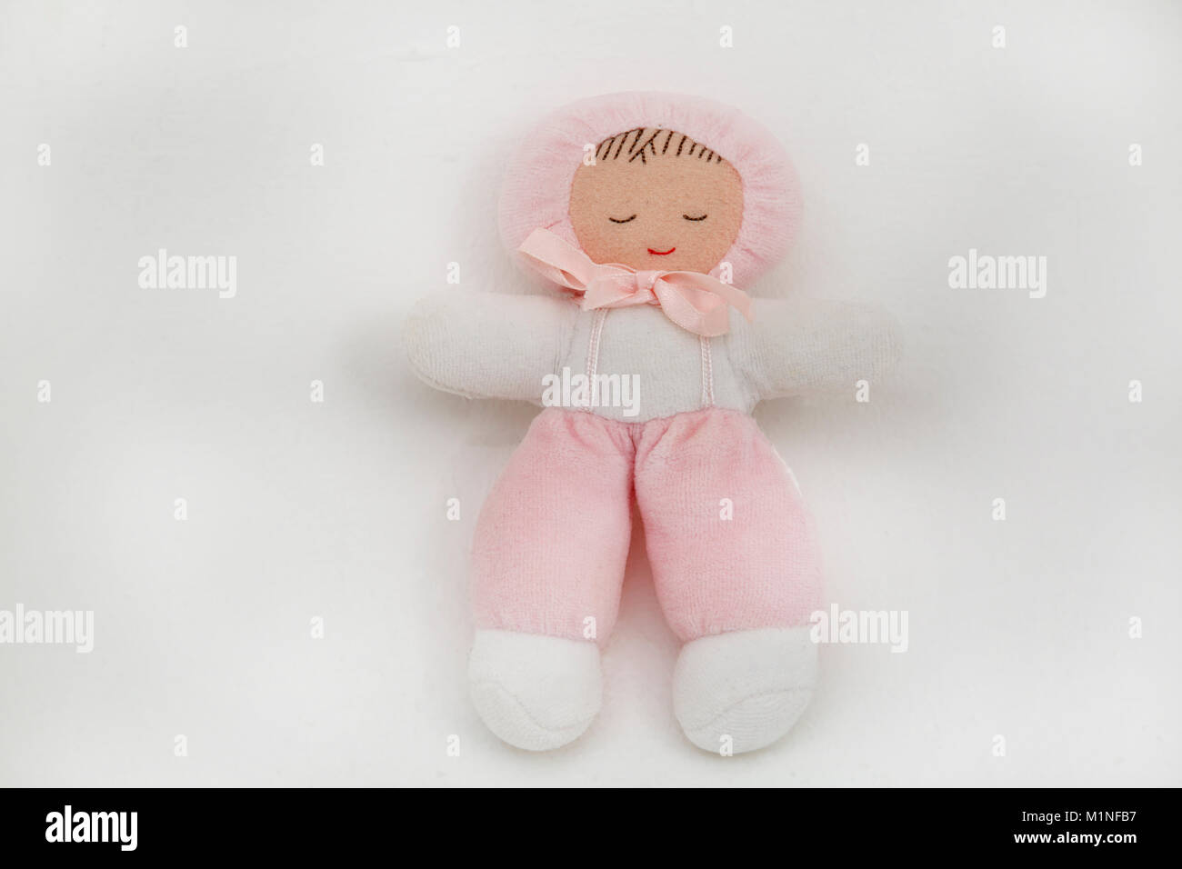 Soft Pink and White French Doll for Newborn Baby Stock Photo Alamy