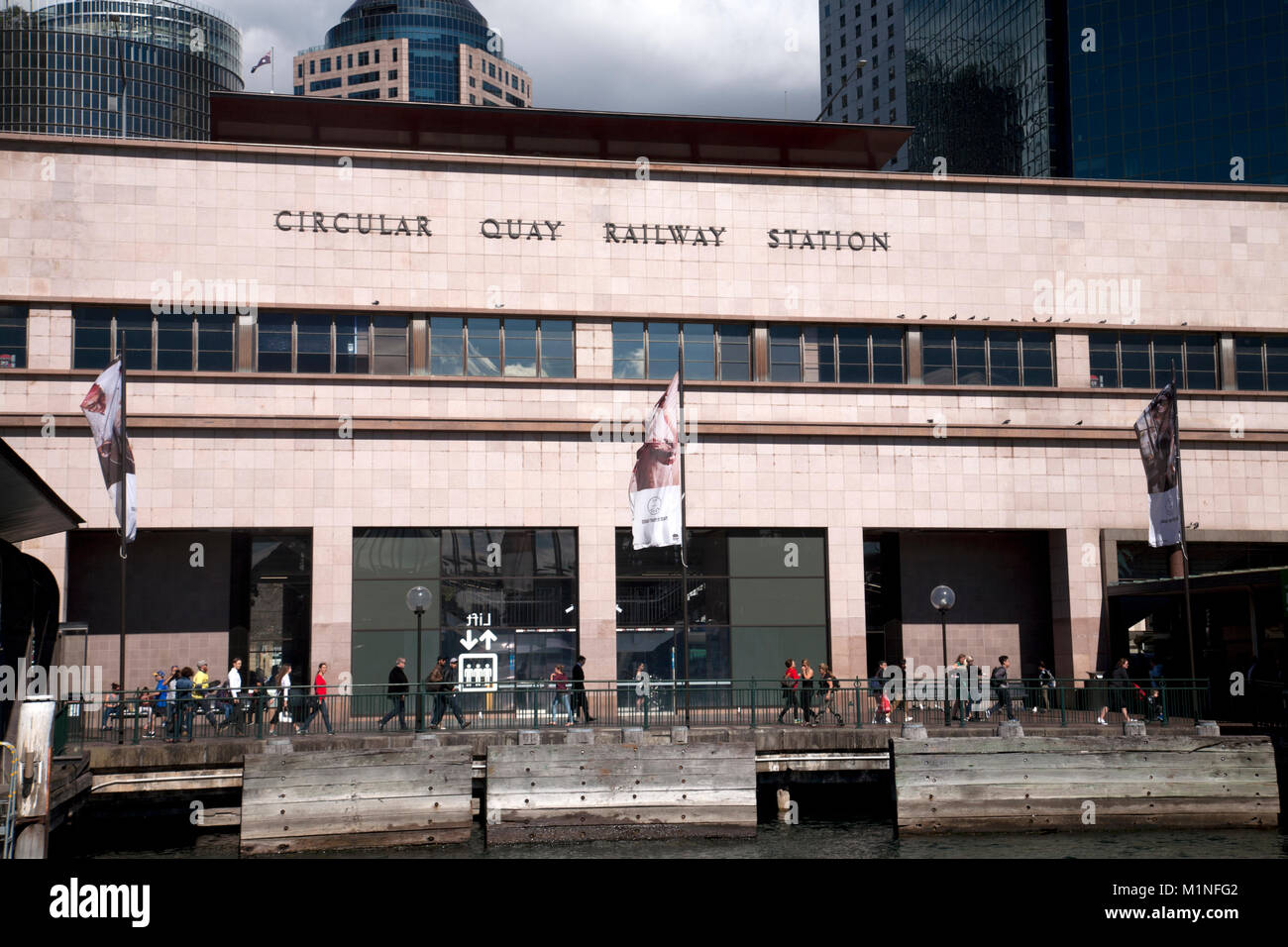 circular quay railway station sydney new south wales australia Stock