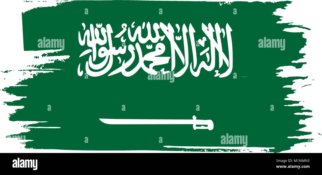 Saudi Arabia flag, vector illustration Stock Vector