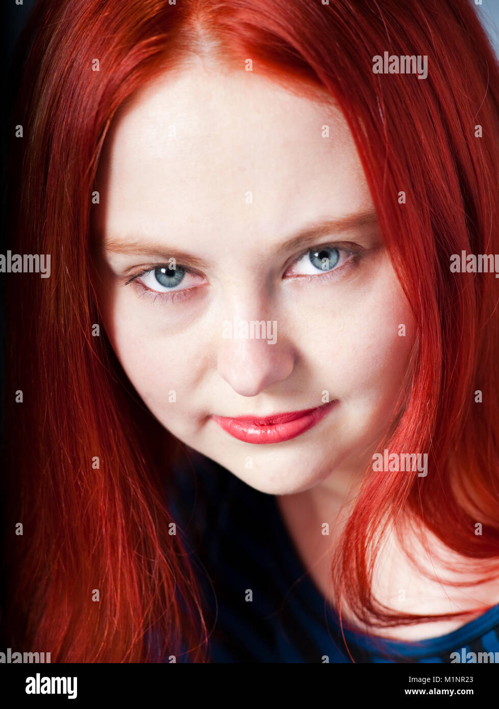 Fashion portrait young redhead model hi-res stock photography and ...