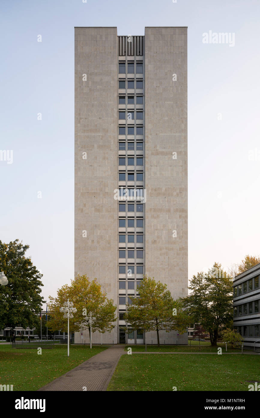 Bonn, Regierungsviertel (Bundesviertel, Parlamentsviertel), Allianzbauten am Tulpenfeld, 1964-1969 von Hanns Dustmann erbaut, Hochhaus (Haus 4) Stock Photo