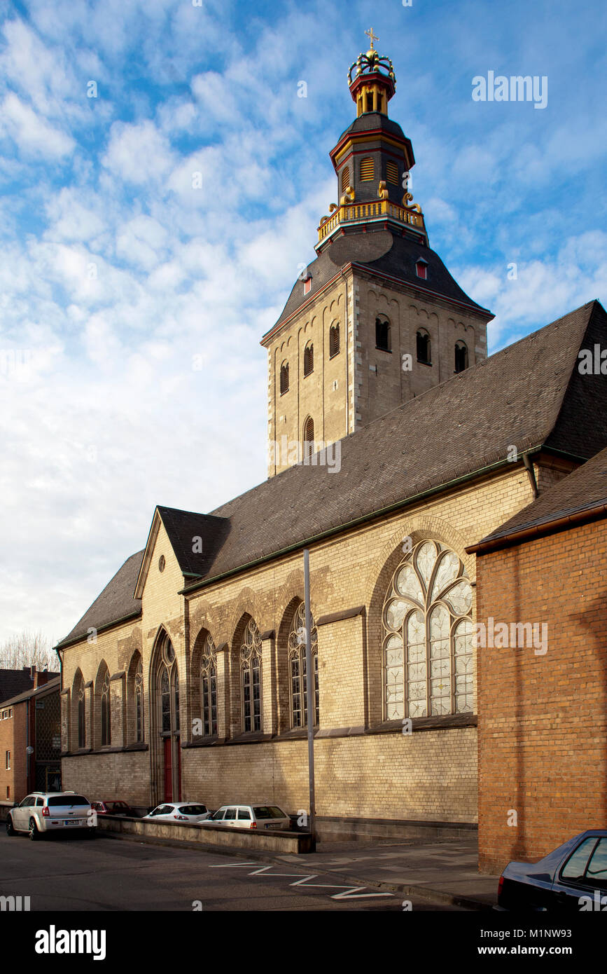 Germany, Cologne, the romanesque church St. Ursula.  Deutschland, Koeln, die romanische Kirche St. Ursula. Stock Photo