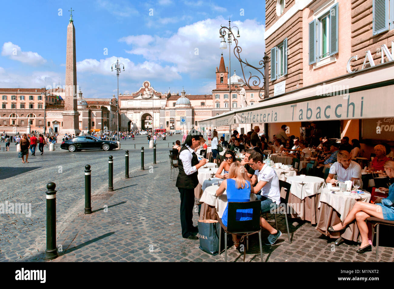 Bar Canova at Piazza del Popolo Square, Rome, Italy Stock Photo