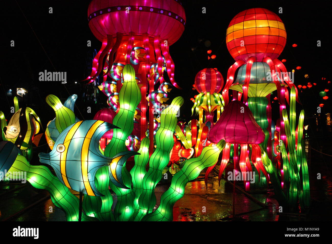 Lanterns at the Chinese Lantern festival in Vancouver Stock Photo Alamy