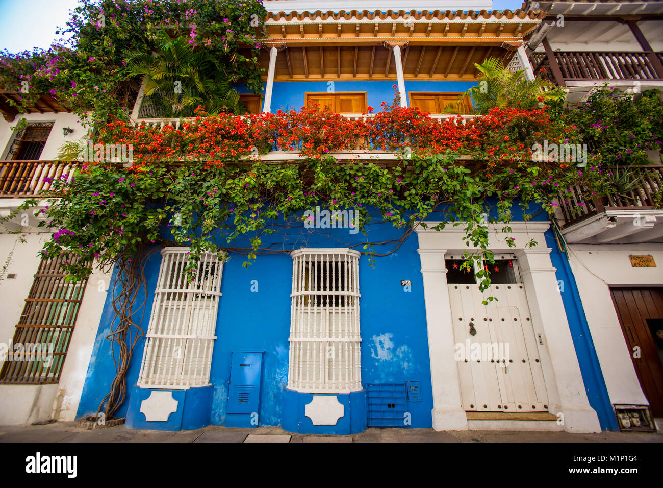 Old Town, Cartegena, Colombia, South America Stock Photo