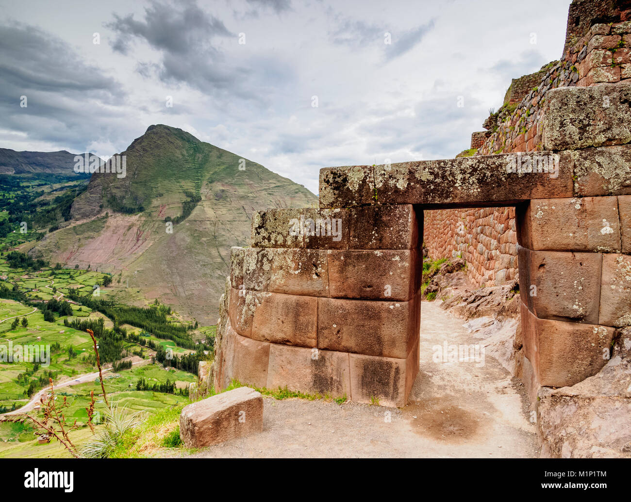 Pisac Ruins, Sacred Valley, Cusco Region, Peru, South America Stock