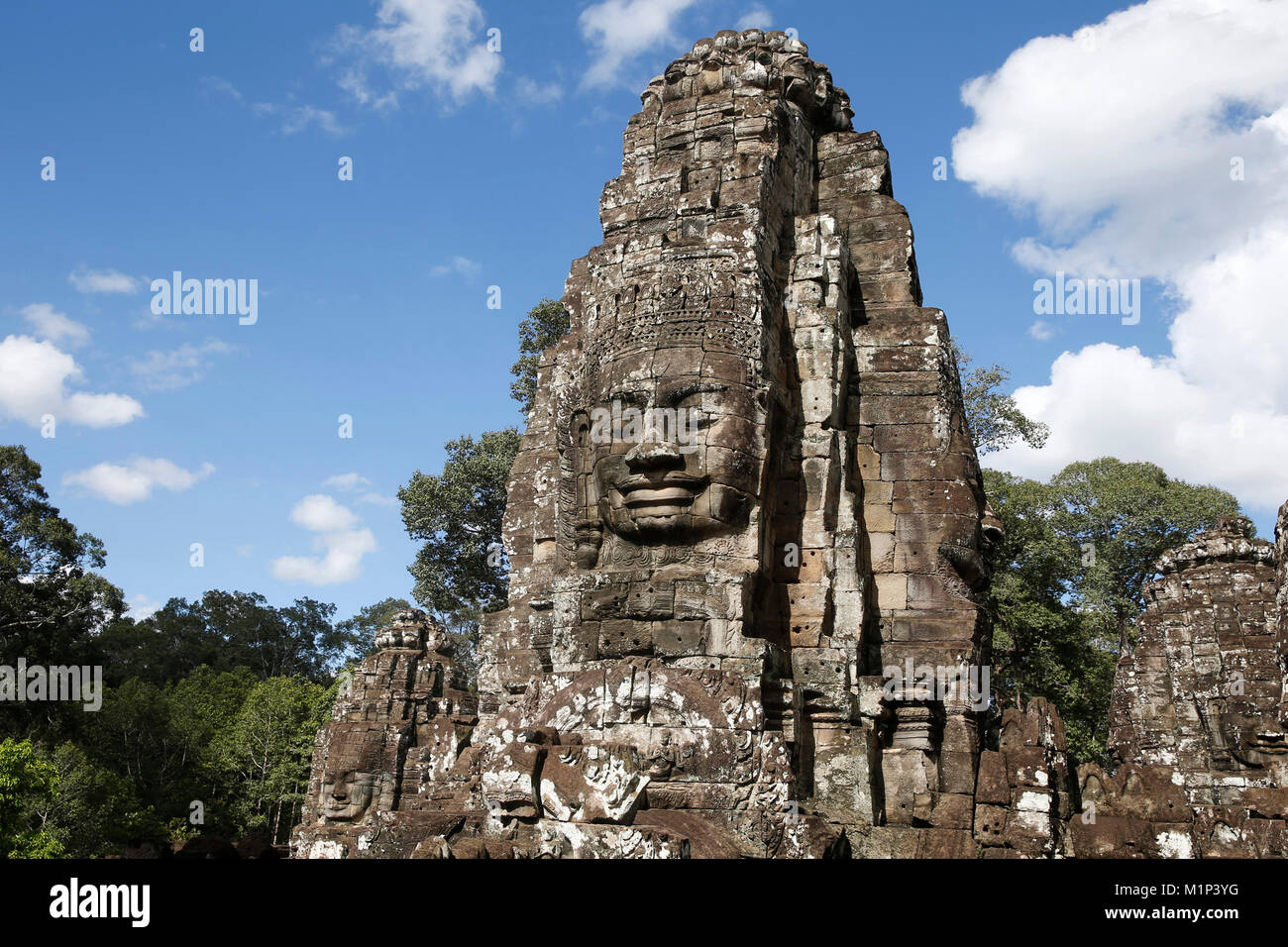 Bayon, Angkor Temple complex, UNESCO World Heritage Site, Siem Reap, Cambodia, Indochina, Southeast Asia, Asia Stock Photo