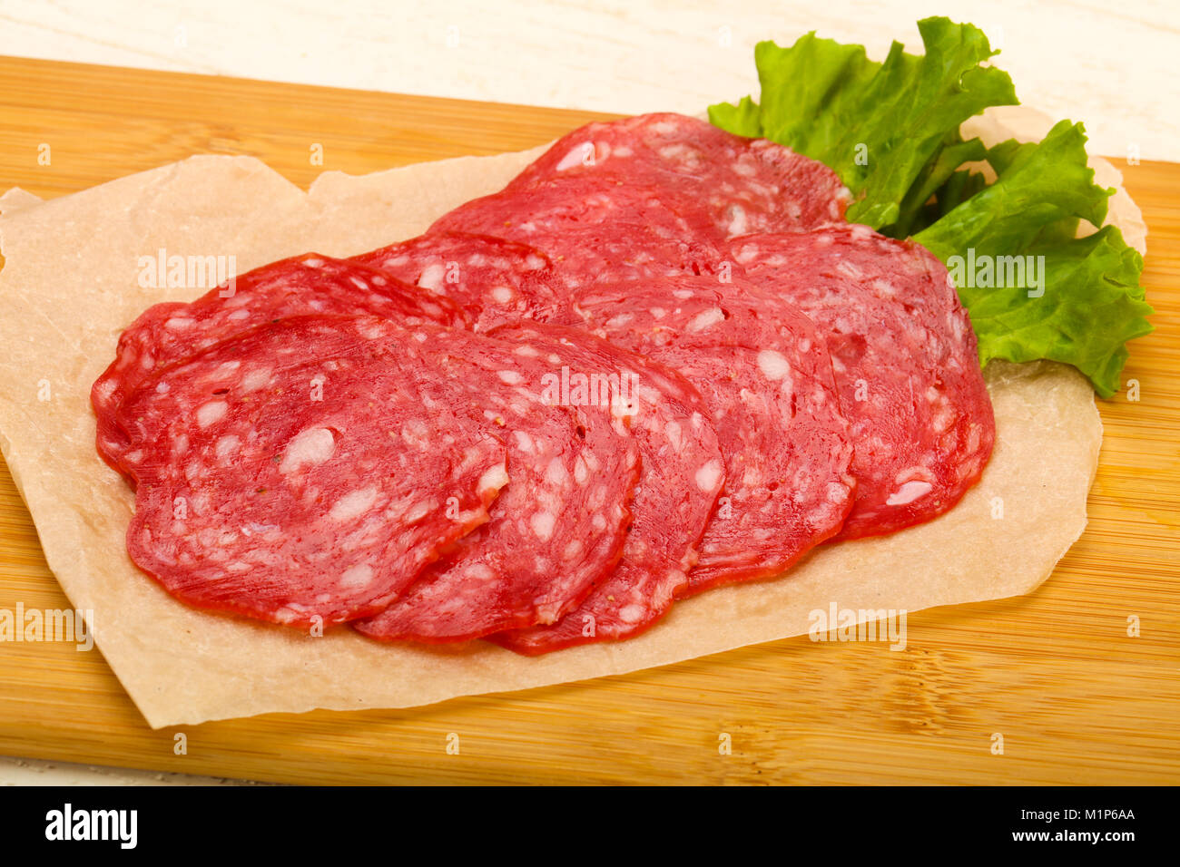 Spain sausage Salchichon Stock Photo Alamy