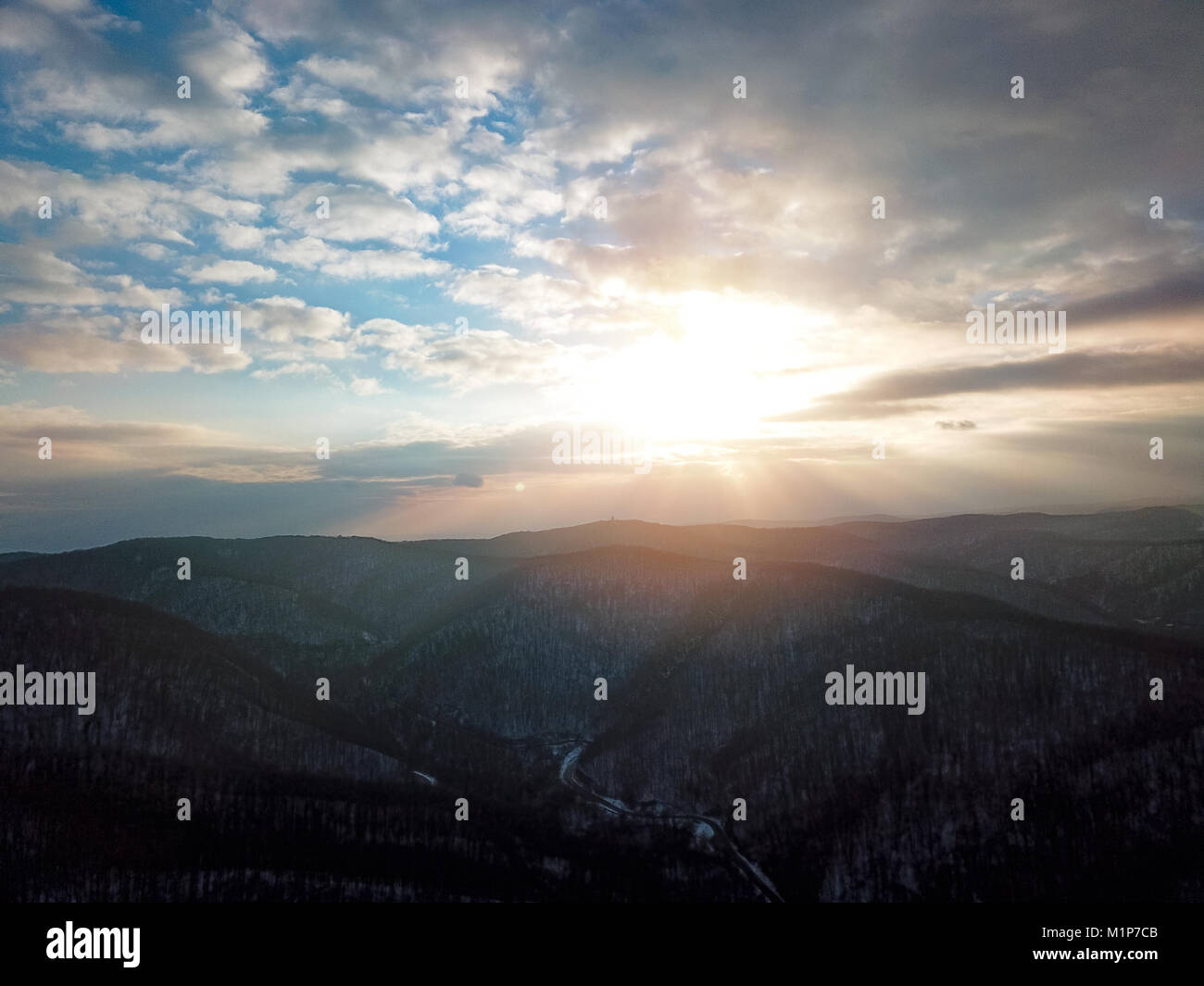Beautiful snowy forest hi-res stock photography and images - Alamy