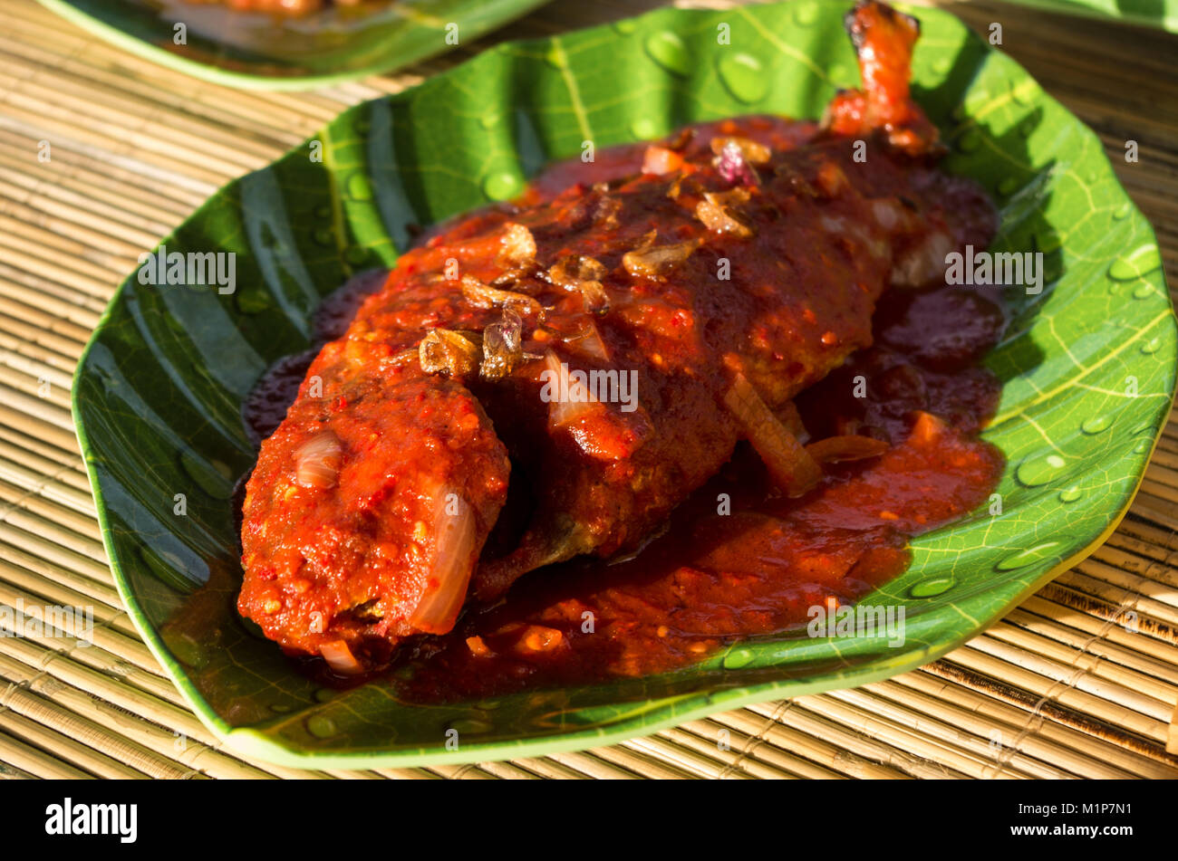 Ikan Asam Manis Typical Indonesian Dish Fish In Sweet Sour Sauce Stock Photo Alamy