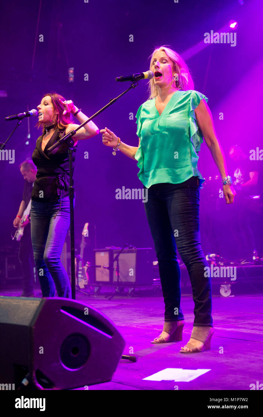 Bananarama at Let's Rock Norwich  the Reto   Festival  Earlham Park Norwich, United Kingdom When: 24th  Jun 2017 Stock Photo