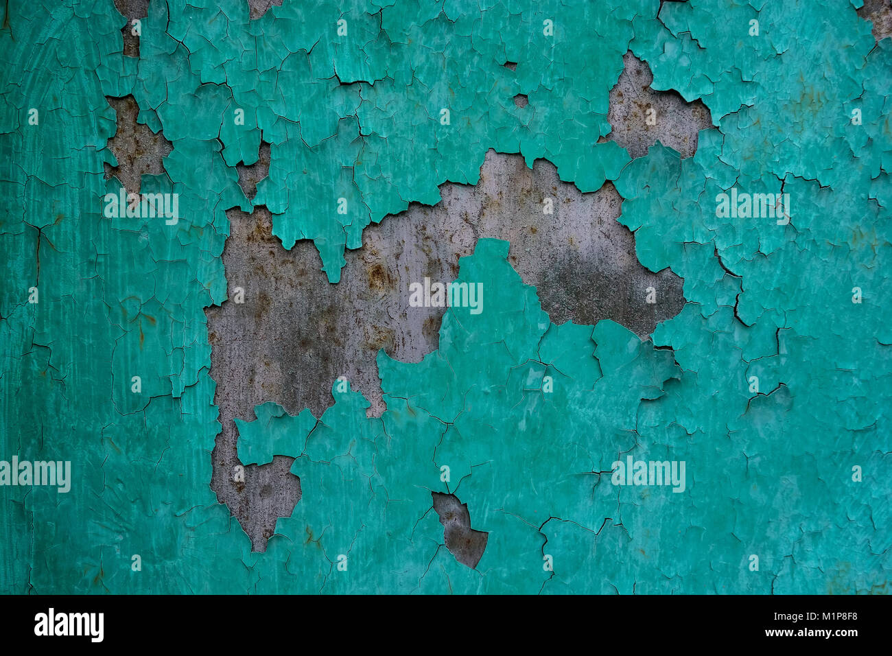 Blue cracked painting on old plaster wall surface Stock Photo Alamy