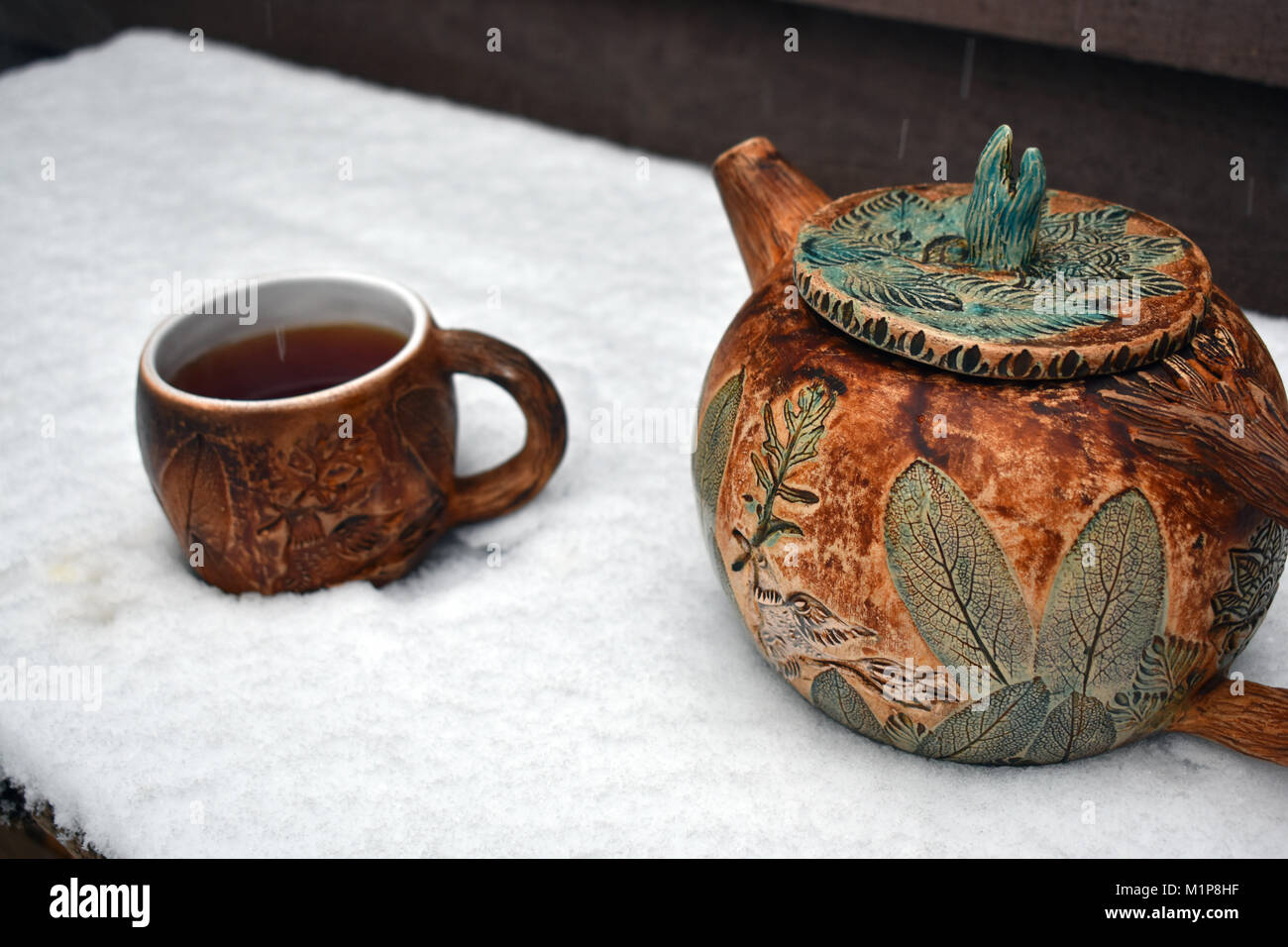 Steaming tea pot hi-res stock photography and images - Alamy