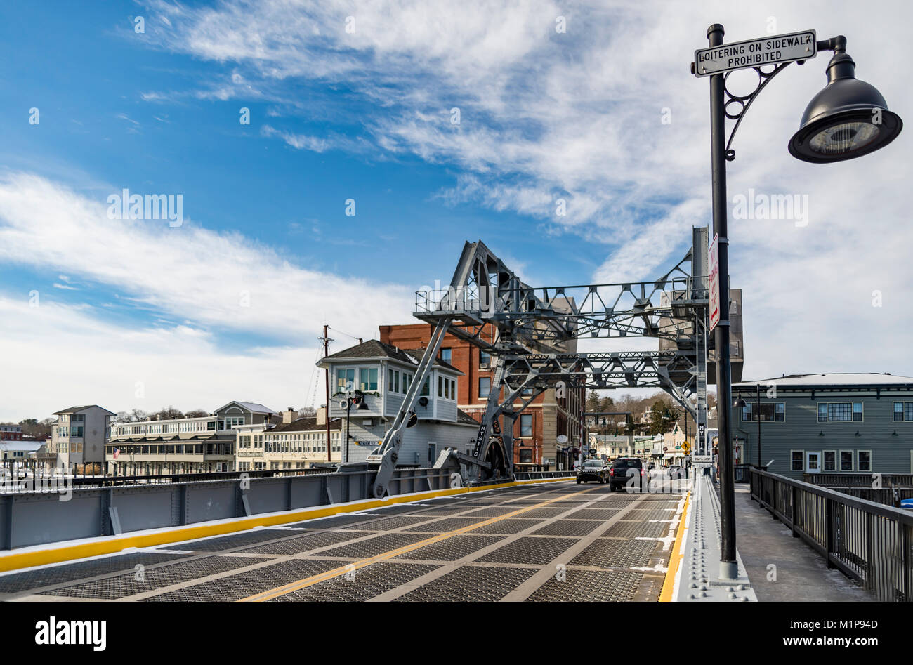 MYSTIC, CT DECEMBER 17 The Mystic River Bridge in Mystic Conn on