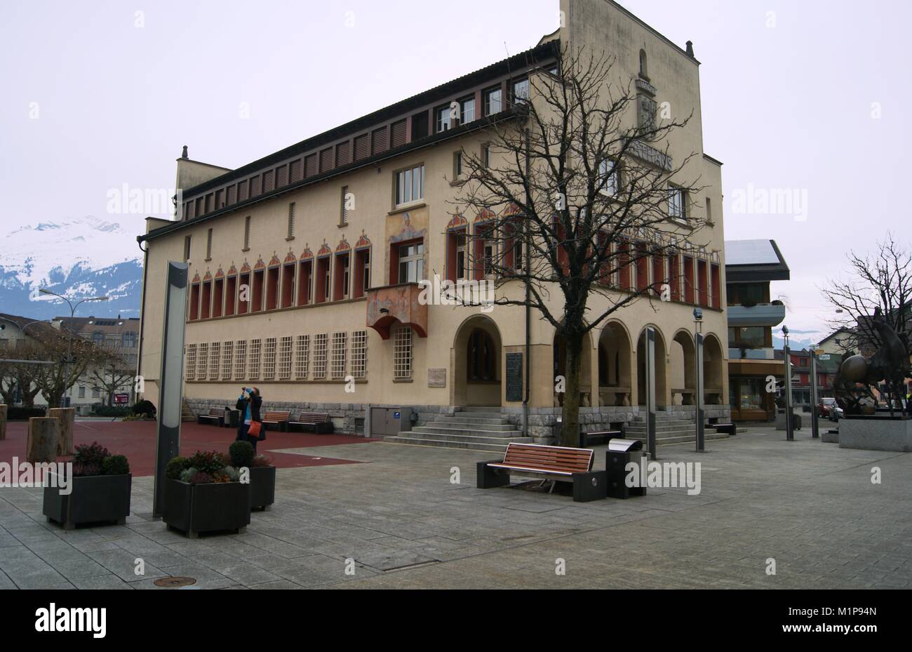 Central Vaduz, Liechenstein Stock Photo