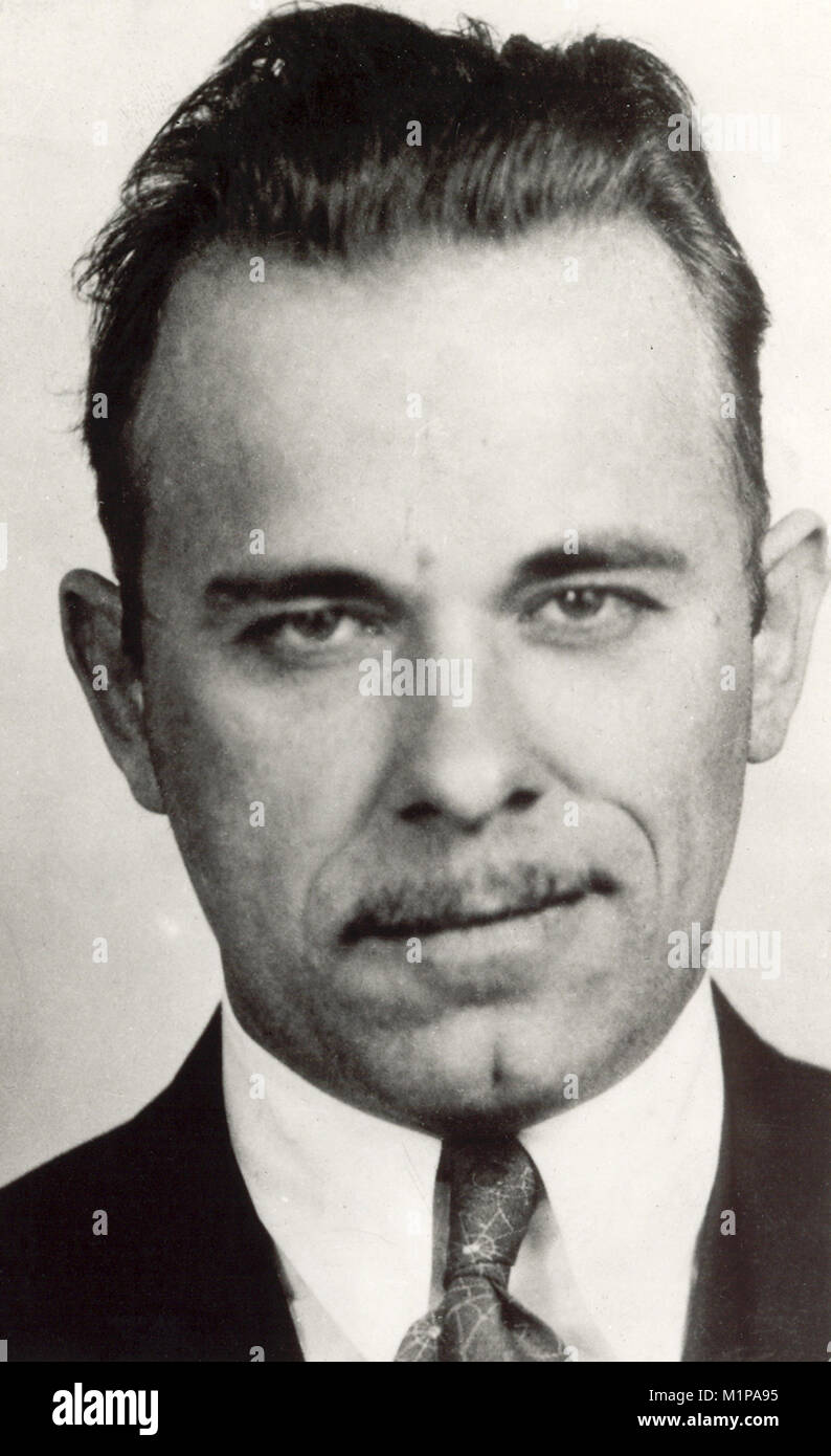 John Herbert Dillinger (1903 – 1934) American gangster in the Depression-era United States Stock Photo