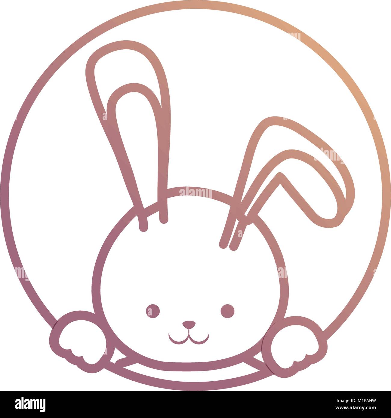 easter rabbit vector illustration Stock Vector Image & Art - Alamy