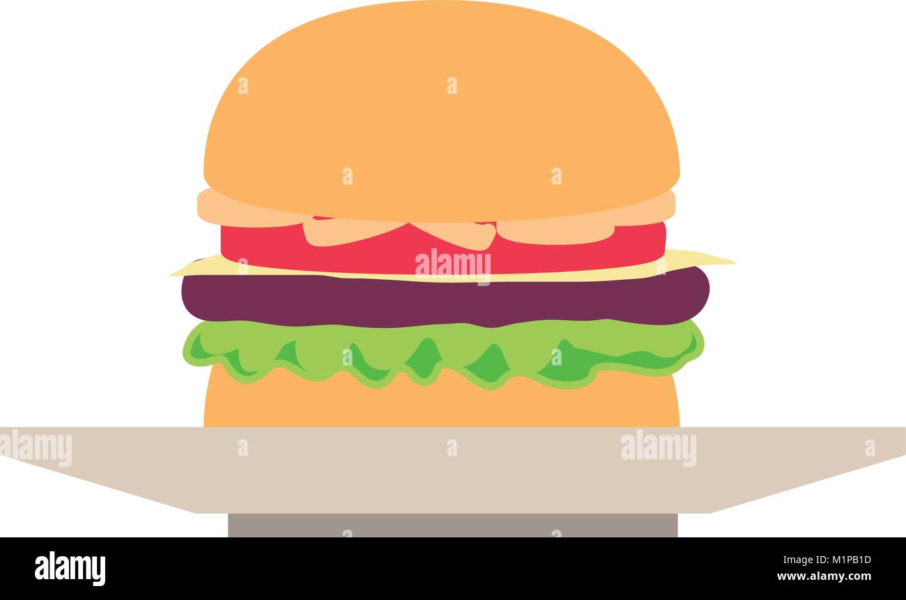 burger vector illustration Stock Vector Image & Art - Alamy