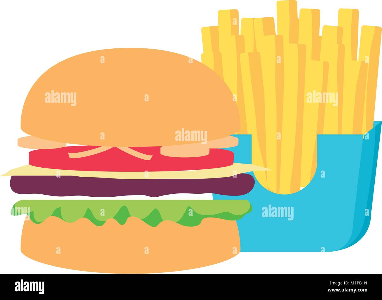 burger vector illustration Stock Vector Image & Art - Alamy