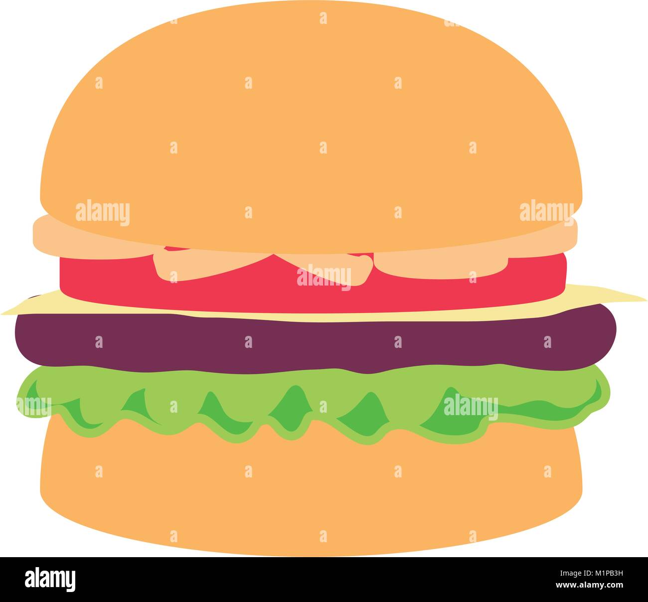 burger vector illustration Stock Vector Image & Art - Alamy