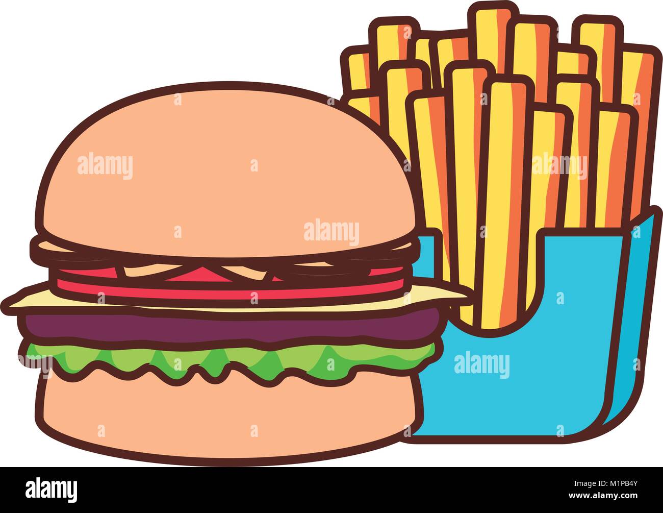 burger vector illustration Stock Vector Image & Art - Alamy