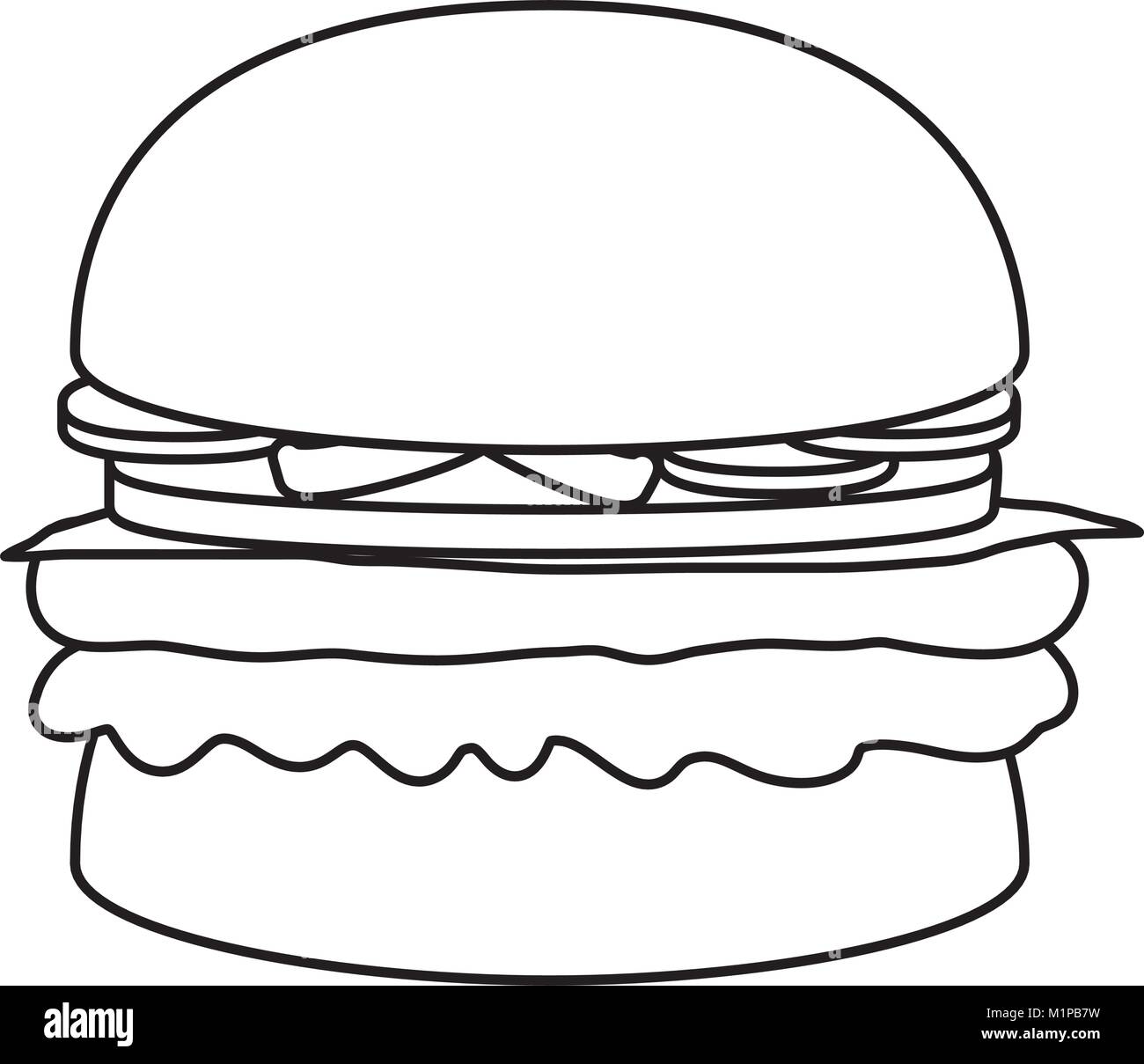 burger vector illustration Stock Vector Image & Art - Alamy