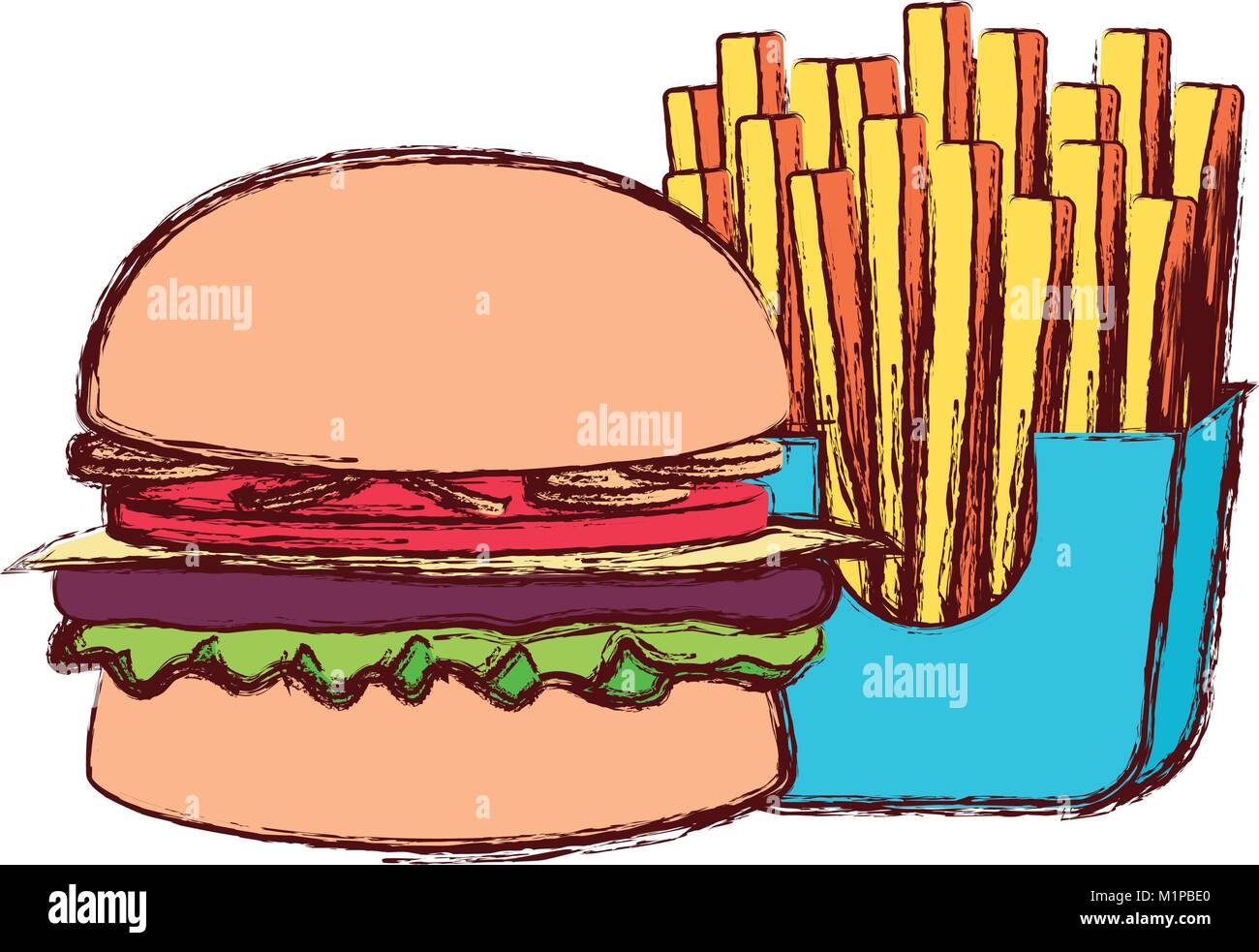 burger vector illustration Stock Vector Image & Art - Alamy