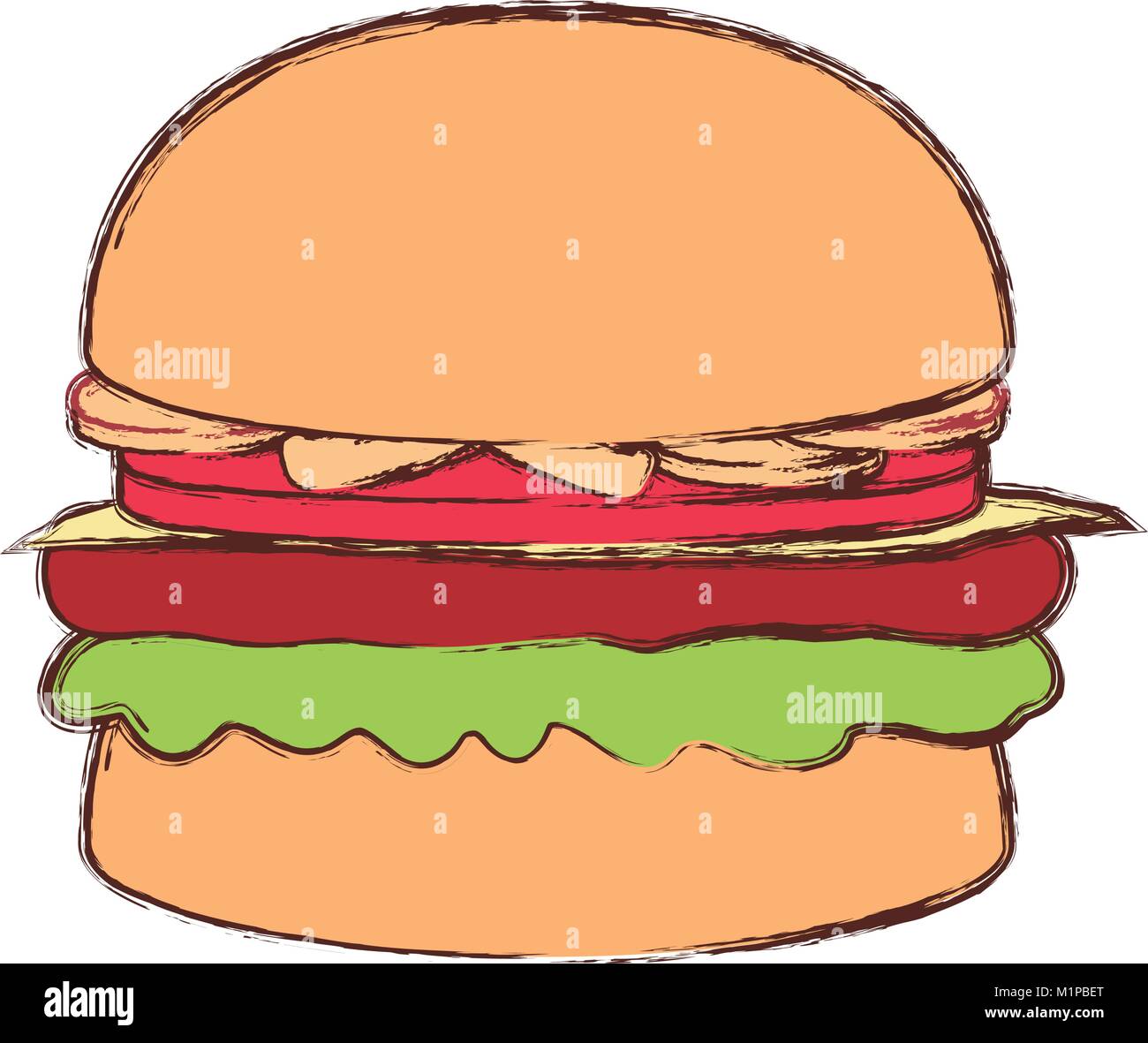 burger vector illustration Stock Vector Image & Art - Alamy