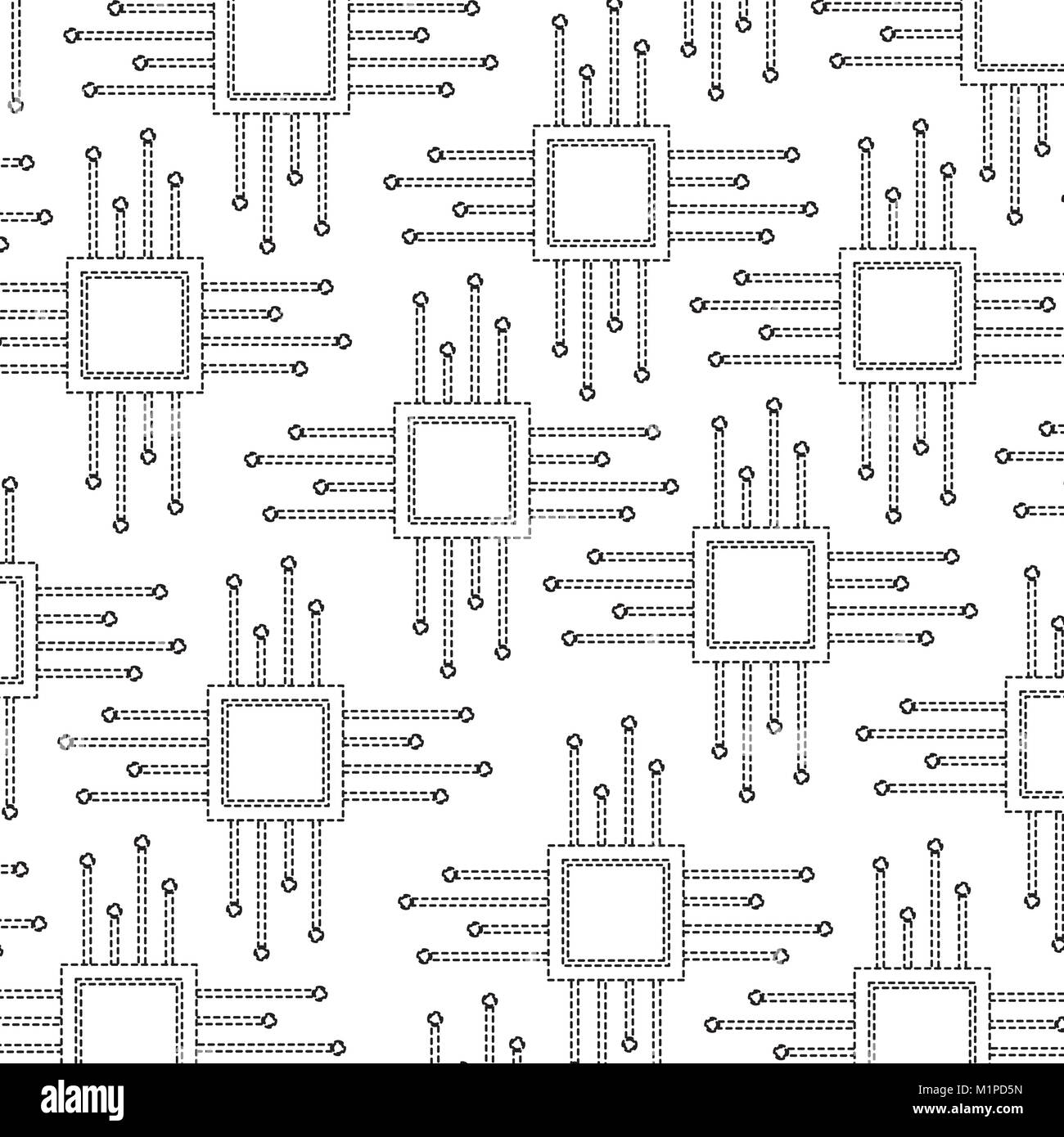 cpu chip pattern image Stock Vector Image & Art - Alamy