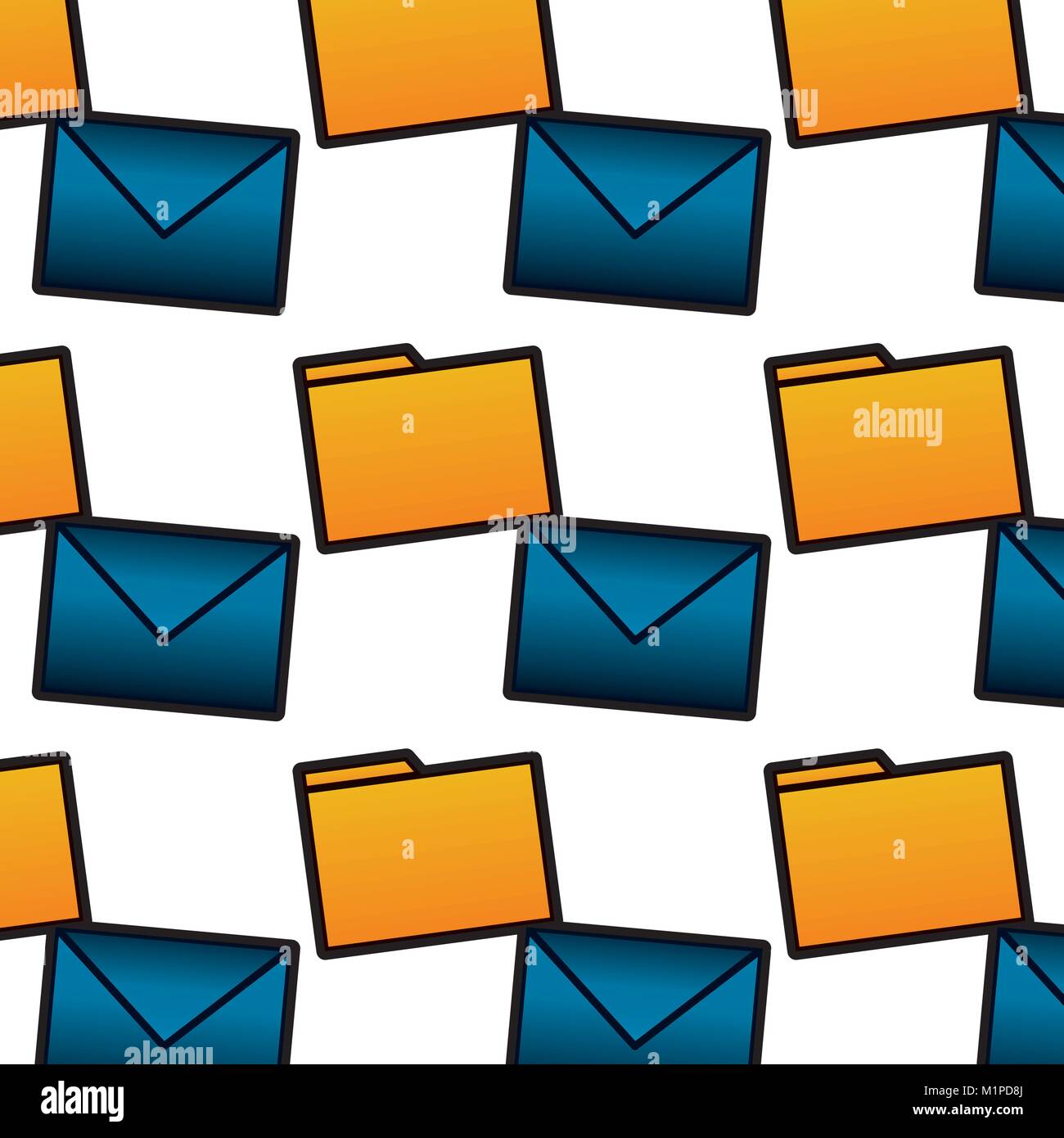 message envelope file folder icon image Stock Vector Image & Art - Alamy
