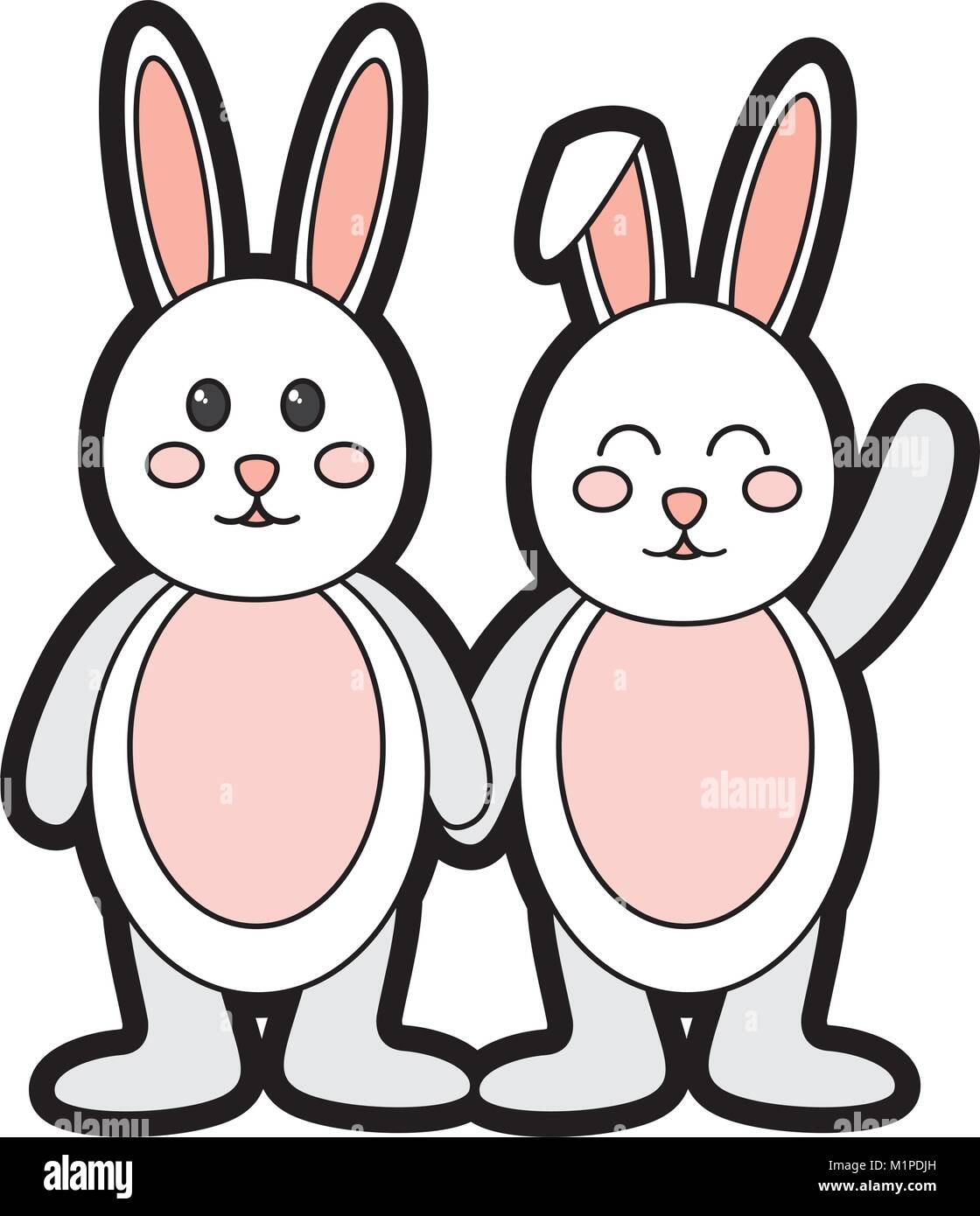 rabbit or bunny wink icon image Stock Vector Image & Art - Alamy